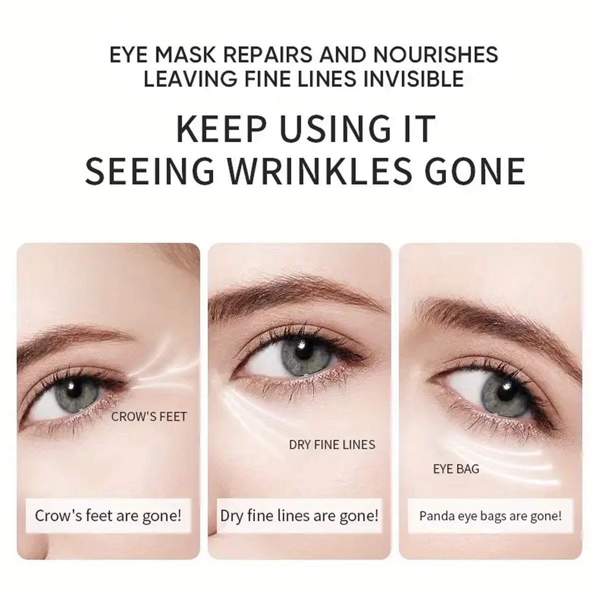 60Pcs Aloe Vera Collagen Eye Mask anti Dark Circles Eyes Bags Moisturizing Anti-Wrinkles Eye Patches Eyes Skin Care Products