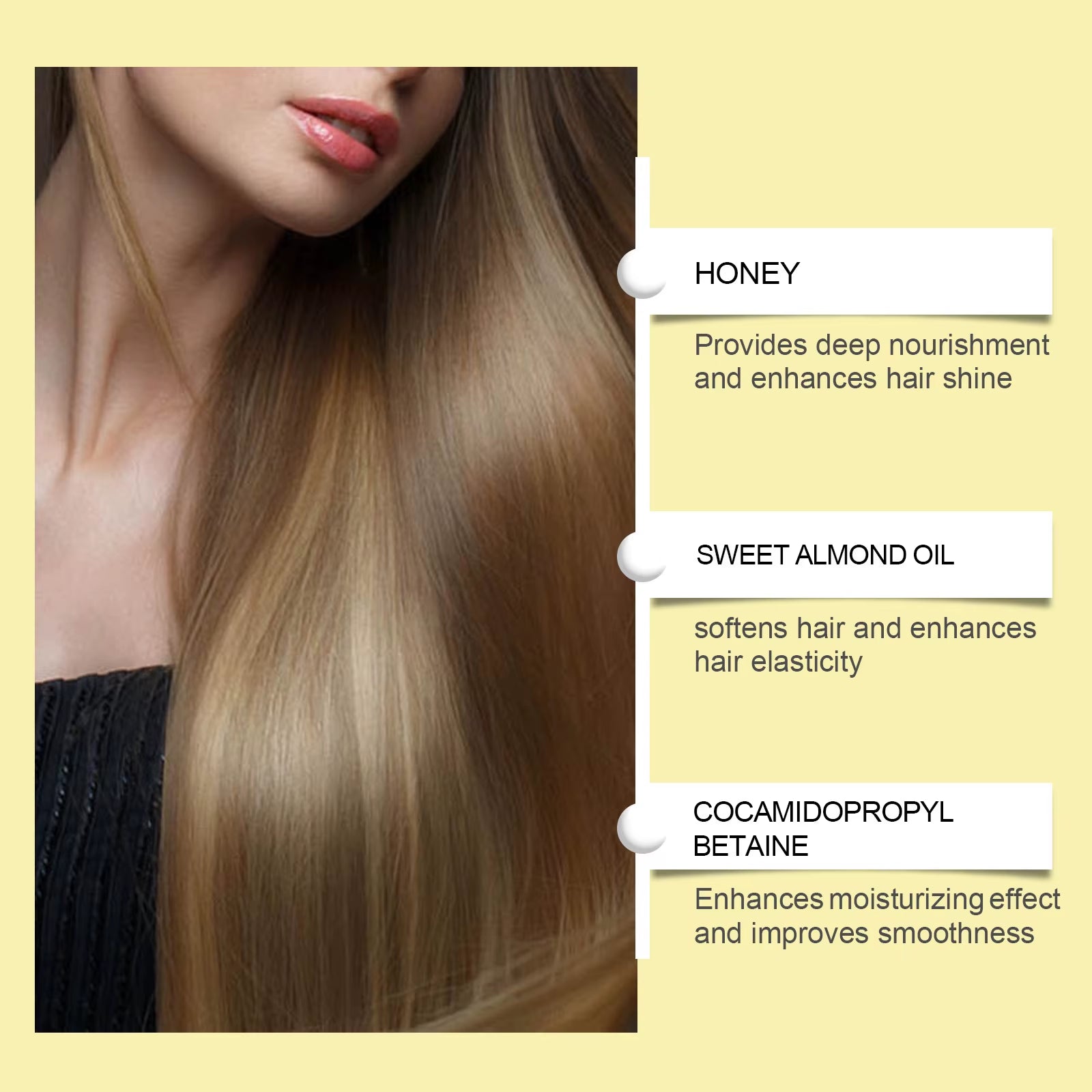 Almond Shampoo Cleansing Scalp Remove Dandruff Oil Control anti Itch Strengthen Hair Roots Nourish Hair Smoothing Hair Shampoo