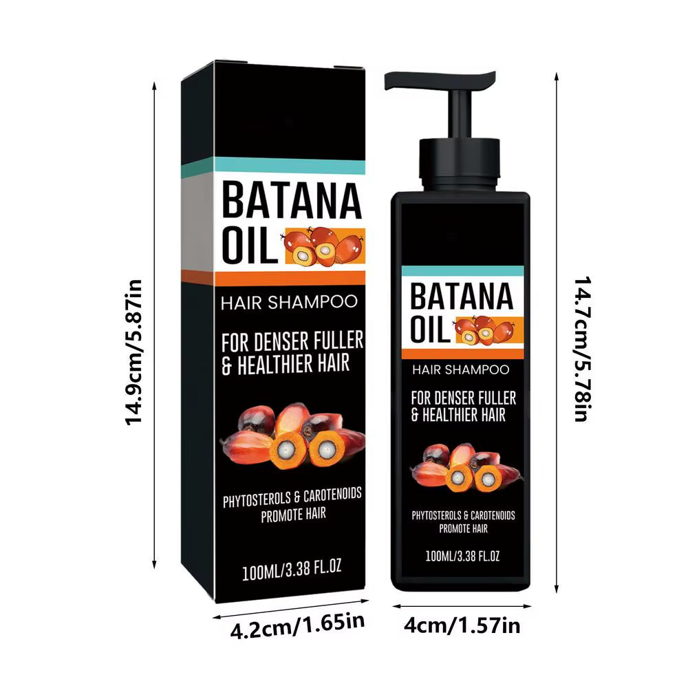 Hair Growth Shampoo Batana Oil Repairing Nourishing Natural Shampoo Scalp Cleansing Shampoo Hair Care 100Ml