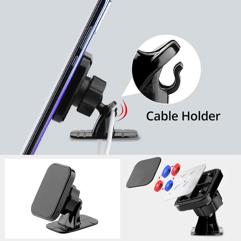 ANMONE Magnetic Car Holder for Iphone Samsung Mobile Phone Holder Stand Car Air Vent Magnet Mount GPS Support Car Phone Holder