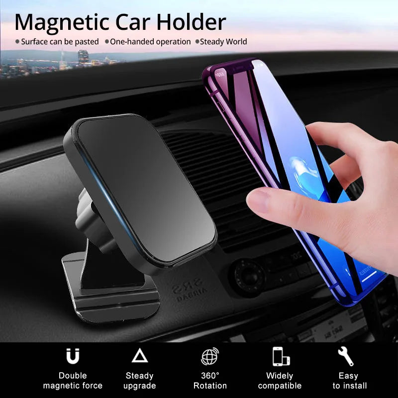 ANMONE Magnetic Car Holder for Iphone Samsung Mobile Phone Holder Stand Car Air Vent Magnet Mount GPS Support Car Phone Holder