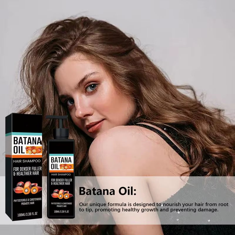 Hair Growth Shampoo Batana Oil Repairing Nourishing Natural Shampoo Scalp Cleansing Shampoo Hair Care 100Ml