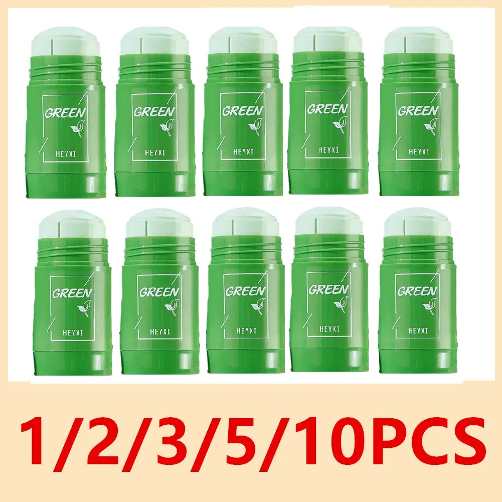 Green Tea Face Mask Stick for Face Blackhead Remover, Pore Deep Cleansing Mask Stick Moisturizing, Oil Control for All Skin Type