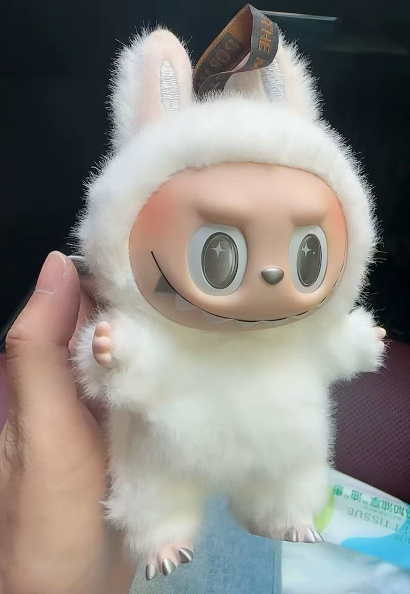 Zimomo Replica Cute Labubu Keyring Kawaii Backpack Decoration Labubu Keychain Kids Toys Surprise Christmas Gift Labubu Replica
