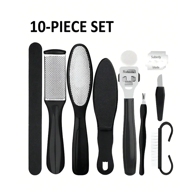 8 in 1Professional Pedicure Foot Spa Set, Pedicure Set for Feet,Stainless Steel Foot Care Kit, Foot Rasp Dead Skin Remover