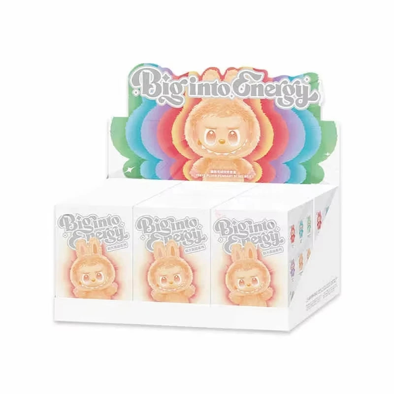Original Popmart Labubu V3 Blind Box into Energy the Monsters Pendant Action Figure Genuine Version Labubu Doll Anime Figurine
