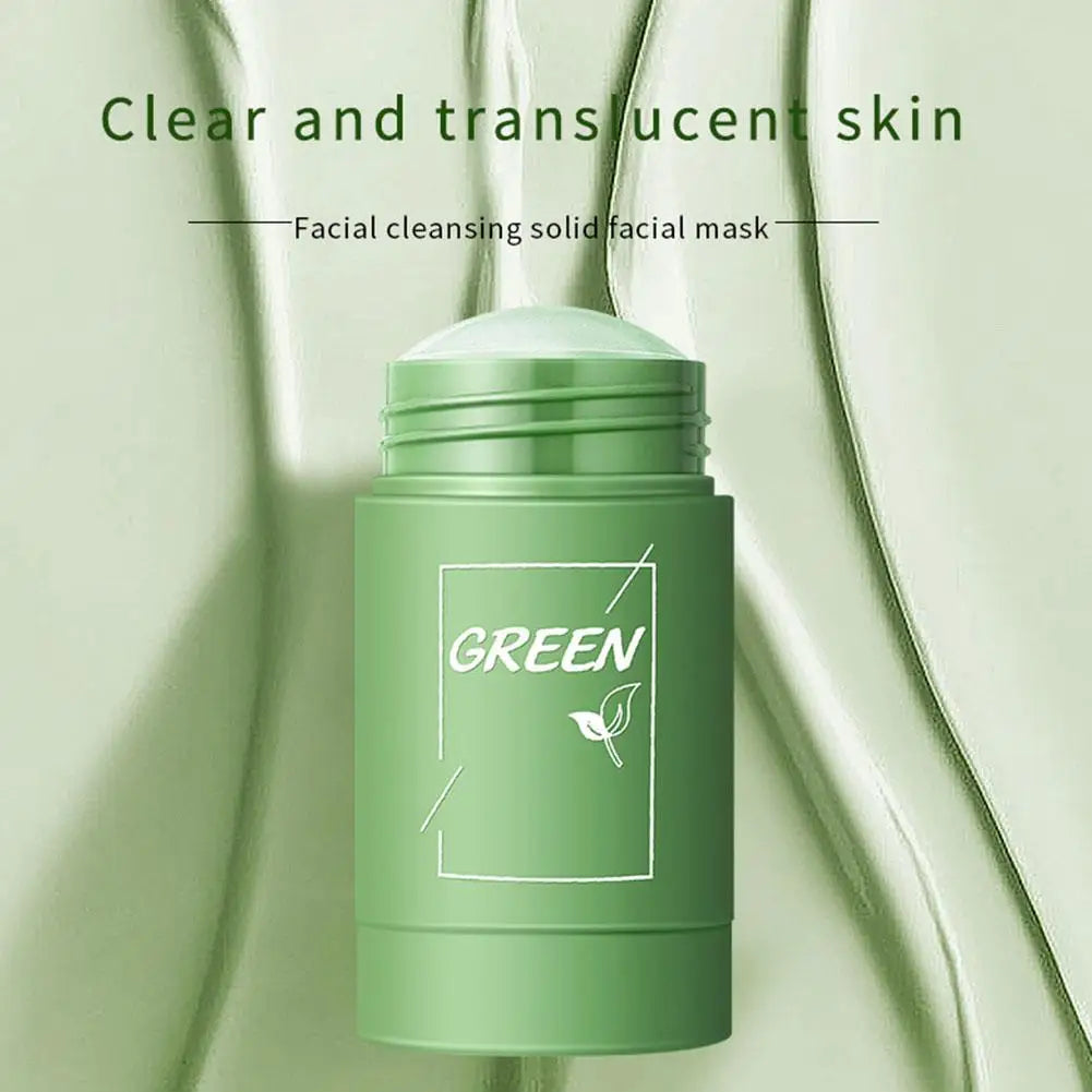 Green Tea Face Mask Stick for Face Blackhead Remover, Pore Deep Cleansing Mask Stick Moisturizing, Oil Control for All Skin Type