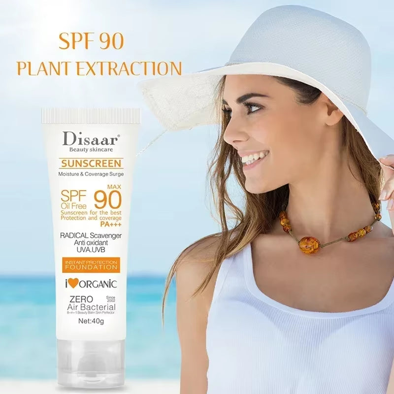 Facial Body Sunscreen Sun Cream Sunblock Oil Control Body Protector Solar Lotion Protective anti Sun Protection Skin Care SPF90