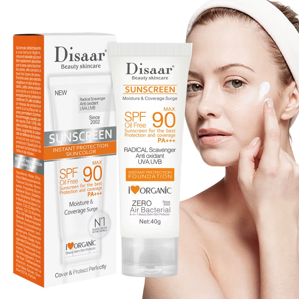 Facial Body Sunscreen Sun Cream Sunblock Oil Control Body Protector Solar Lotion Protective anti Sun Protection Skin Care SPF90