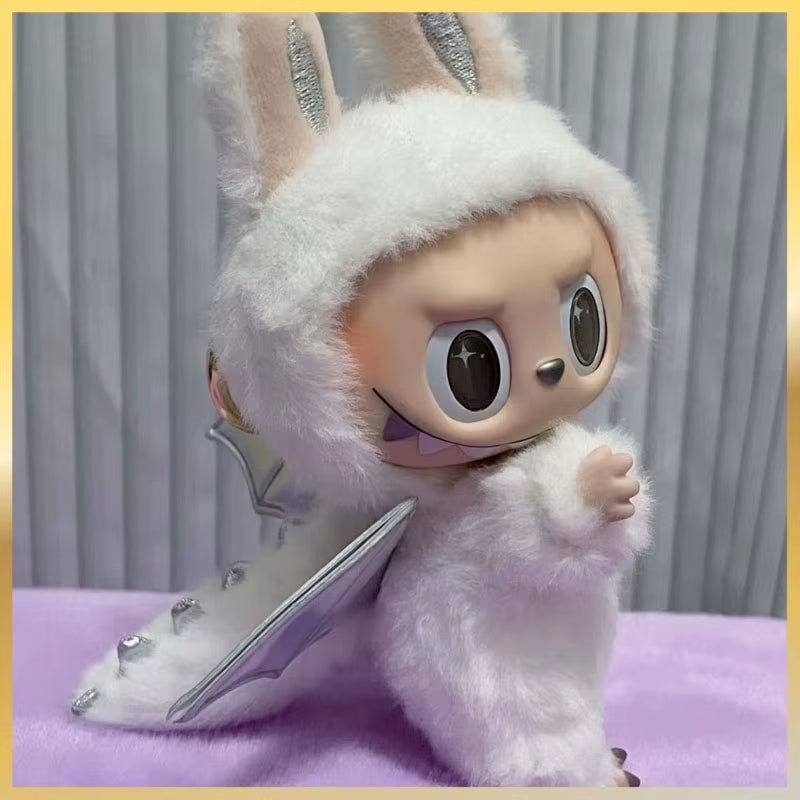 Zimomo Replica Cute Labubu Keyring Kawaii Backpack Decoration Labubu Keychain Kids Toys Surprise Christmas Gift Labubu Replica