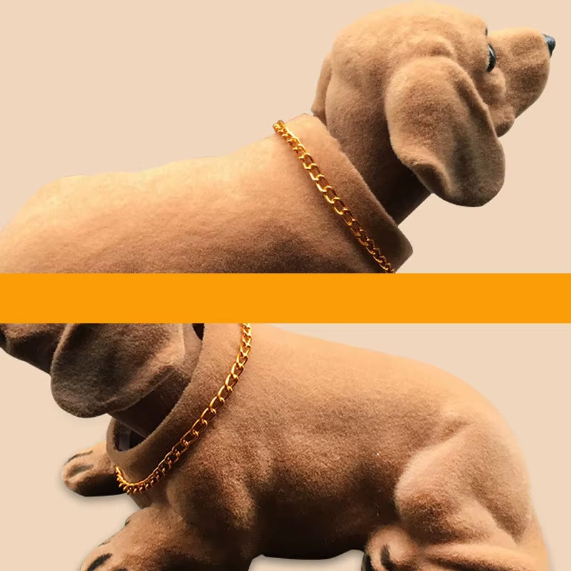 Nodding Dog Shaking His Head Tiger Doll Resin Simulation Dog Toy Dashboard Decoration Car Ornaments Cute Girl Car Accessories