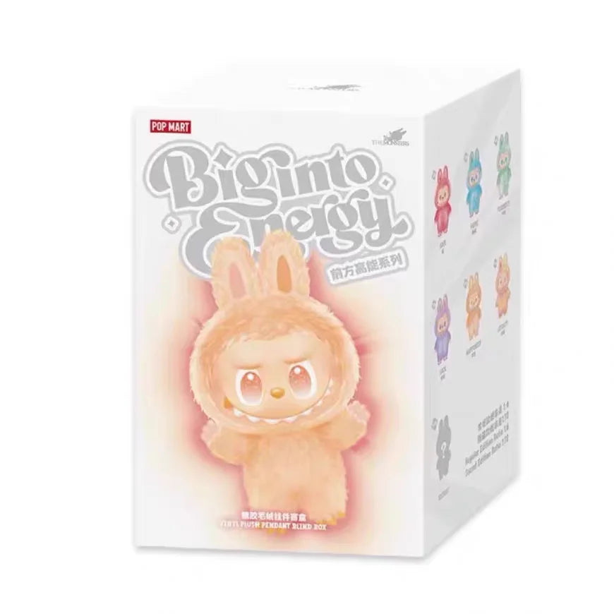 Original Popmart Labubu V3 Blind Box into Energy the Monsters Pendant Action Figure Genuine Version Labubu Doll Anime Figurine